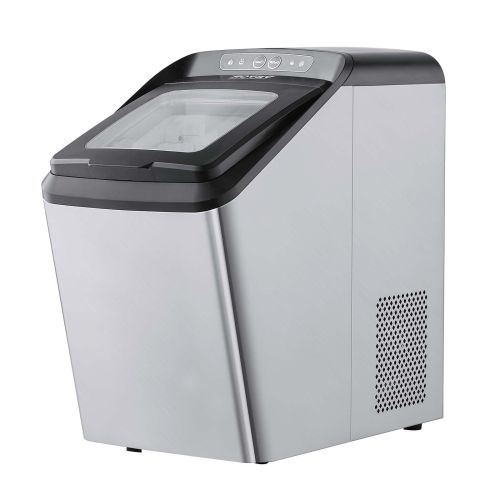 VEVOR Countertop Ice Maker, 30lbs in 24Hrs, Auto Self-Cleaning Portable Ice Maker with Ice Scoop, Basket and Drainpipe