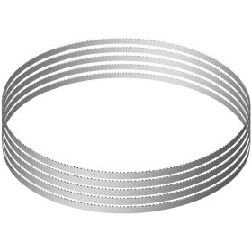 VEVOR Band Saw Blade, 65x0.63x0.02 inch, 5 PCS/Pack Meat Bandsaw Blades for Replacement, Carbon Steel Blade