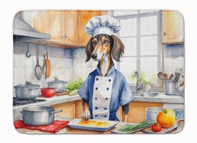Saluki The Chef Memory Foam Kitchen Mat Machine Washable Anti-Fatigue Mat Cushion Comfort Bath Mat or Kitchen Rug