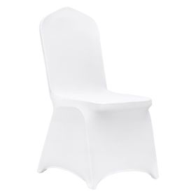 VEVOR Stretch Spandex Folding Chair Covers, Universal Fitted Chair Cover, Removable Washable Protective Slipcovers, for Wedding, Holiday, Banquet (Quantity: 150 PCS, Color: White)